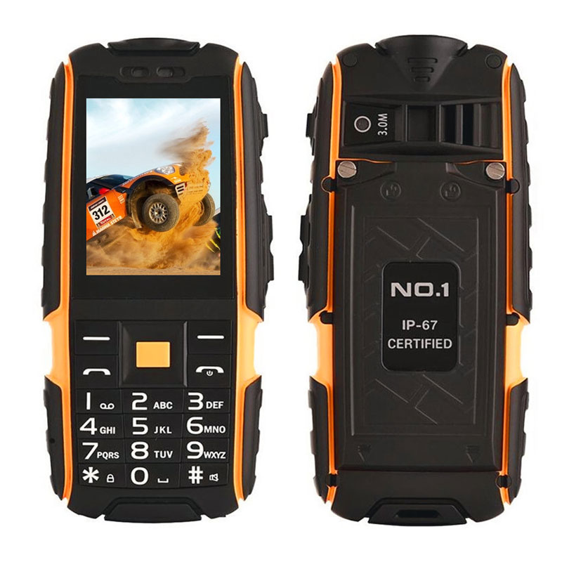 NO.1 A9 2.4 Inch Waterproof Shockproof Dustproof Cell Phone With Power Bank